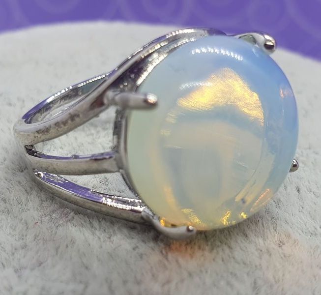 Adjustable Opal Stone Ring