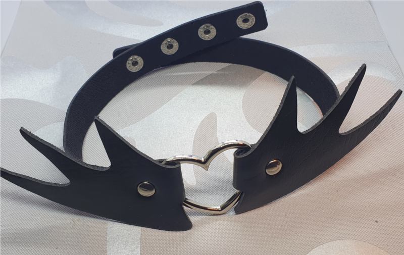 Black Bat Goth Collar