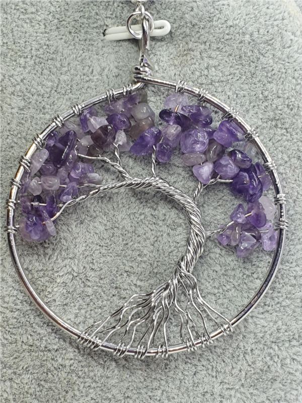 Fantasy Tree of Life Necklace in Amethyst