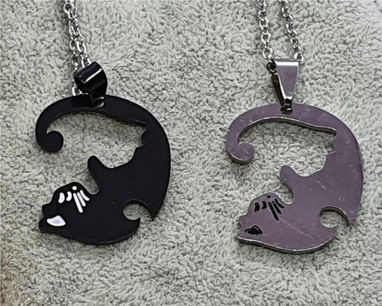 Cat Tao Couple Necklace in Steel