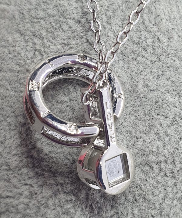 Circle Projector Necklace with "I love you"